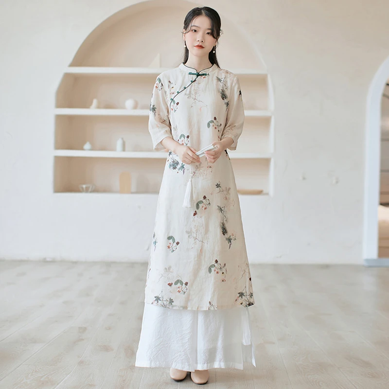 linen-qipao-cheongsam-01 linen qipao cotton cheongsam dress