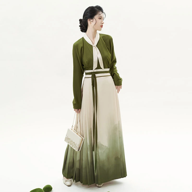 matcha-mamian-green-modern-hanfu-01 matcha mamian green modern hanfu dress