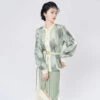retro-plaid-green-hanfu-01 retro plaid green hanfu modern