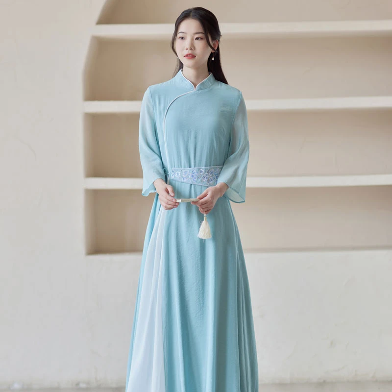 blue-camellia-modern-qipao-dress-01 Blue Camellia
