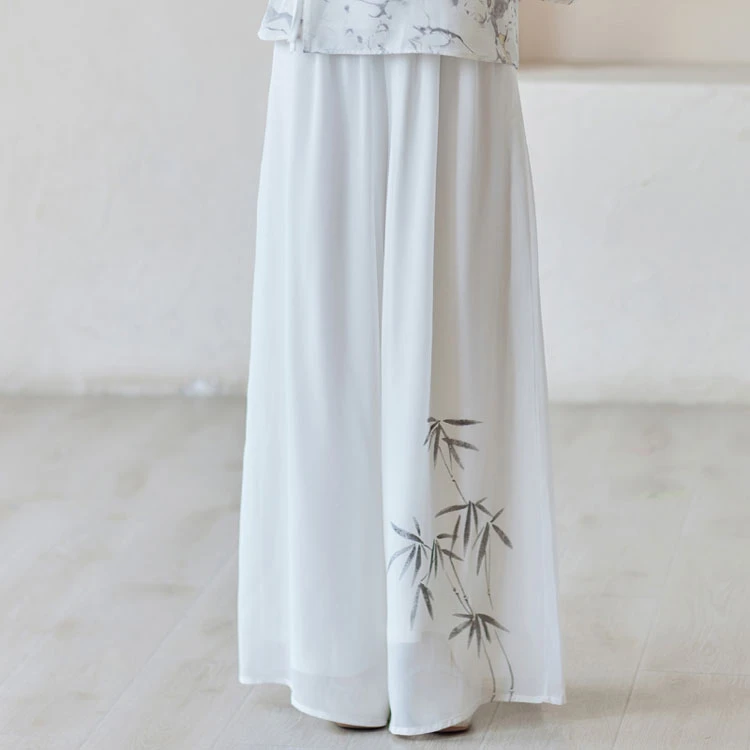 blue camellia modern qipao dress cheongsam