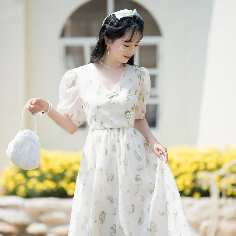 rose-qipao-short-cheongsam-02 rose qipao short cheongsam summer dress