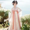 Fairy-Butterfly-Pink-Purple-Qixiong-Hanfu-Dress-for-Spring-3 Fairy Butterfly Pink Purple Qixiong Hanfu Dress for Spring