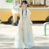Fashion-Tang-Hanfu-Women-Qiyao-Dress-for-Summer-1 New Tang Beizi Hanfu Qiyao Dress