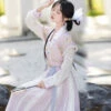Fashion-Tang-Hanfu-Women-Qiyao-Dress-for-Summer-4 New Tang Beizi Hanfu Qiyao Dress