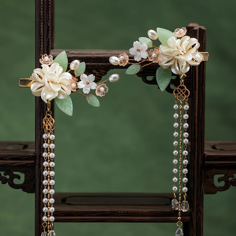 Hanfu-Hair-Clips-Smart-Long-Tassel-Headdress-Cheongsam-Accessories-1 Hanfu Hair Clips Smart Long Tassel Headdress Cheongsam Accessories