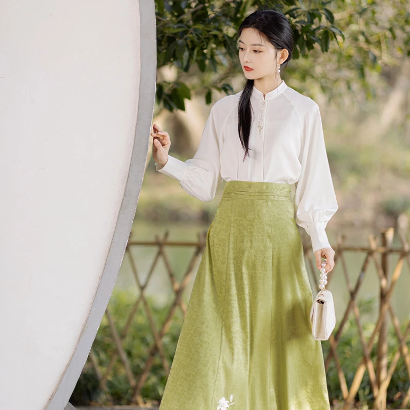 Modern-Hanfu-Set-Women's-Spring-Commute-Dress-2 Modern Hanfu Set Women's Spring Commute Dress