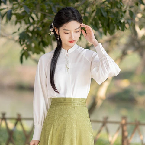Modern-Hanfu-Set-Women's-Spring-Commute-Dress-3 Modern Hanfu Set Women's Spring Commute Dress
