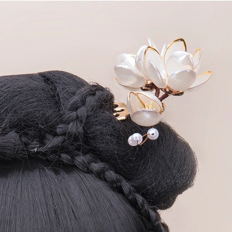 Vintage Hairpin Magnolia Hanfu Hair Accessories for Girl