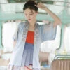 Women-Modern-Hanfu-Short-Dress-For-Summer-2 Women Modern Hanfu Short Dress For Summer