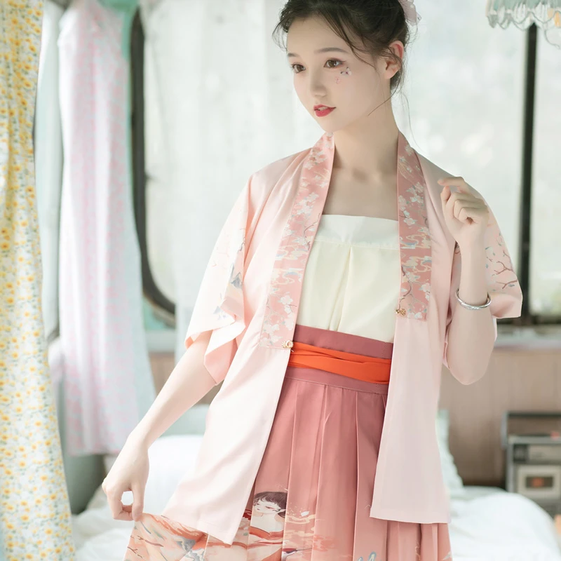 Women-Modern-Hanfu-Short-Dress-For-Summer-4 Women Modern Hanfu Short Dress For Summer