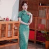 gingko-leaf-green-cheongsam-qipao-02 gingko leaf green cheongsam qipao