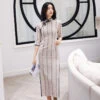 vine-qipao-modern-cheongsam-cotton-linen-02 vine qipao modern cheongsam cotton linen