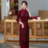 Autumn-ladies-cheongsam-retro-banquet-evening-dresses-1 Autumn ladies cheongsam retro banquet evening dresses