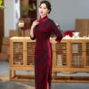 Autumn-ladies-cheongsam-retro-banquet-evening-dresses-2 Autumn ladies cheongsam retro banquet evening dresses