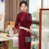 Autumn-ladies-cheongsam-retro-banquet-evening-dresses-3 Autumn ladies cheongsam retro banquet evening dresses