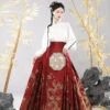 Fashion-Hanfu-Costume-Ladies-Mamian-Qun-Dashing-Dragon-Patterns-1 Fashion Hanfu Costume Ladies Mamian Qun Dashing Dragon Patterns