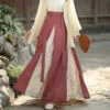 Modern-Song-Style-Women-Red-Hanfu-Butterfly-Sanjian-Dress-4 Modern Song Style Women Red Hanfu Butterfly Sanjian Dress