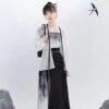 New-Summer-Ink-Style-Song-Dynasty-Lady-Hanfu-Costume-1 New Summer Ink Style Song Dynasty Lady Hanfu Costume