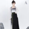New-Summer-Ink-Style-Song-Dynasty-Lady-Hanfu-Costume-3 New Summer Ink Style Song Dynasty Lady Hanfu Costume