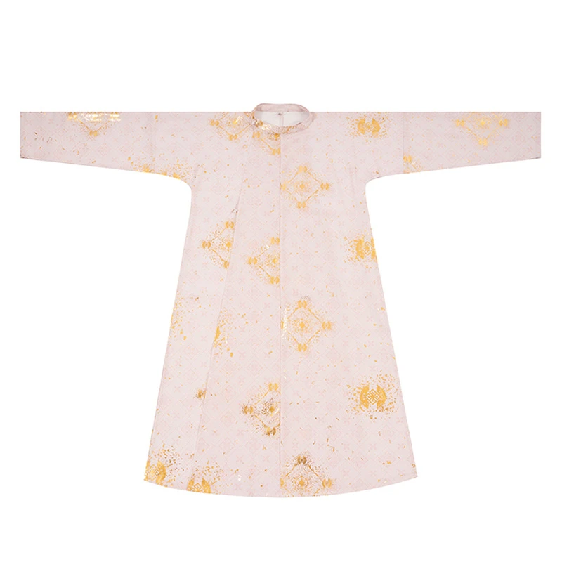 Round-Neck-Robe-Summer-Tang-System-Pink-Hanfu-4 Round Neck Robe Summer Tang System Pink Hanfu