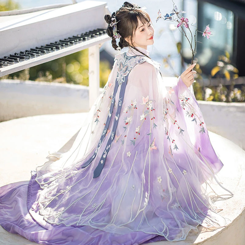 Summer-Qiyao-Hanfu-Set-Ming-Dynasty-Fantasy-Costume-Dress-1 Summer Qiyao Hanfu Set Ming Dynasty Fantasy Costume Dress