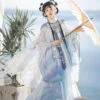 Summer-Qiyao-Hanfu-Set-Ming-Dynasty-Fantasy-Costume-Dress-2 Summer Qiyao Hanfu Set Ming Dynasty Fantasy Costume Dress