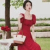 sweet-rose-red-Chinese-dress-03 sweet rose red Chinese dress