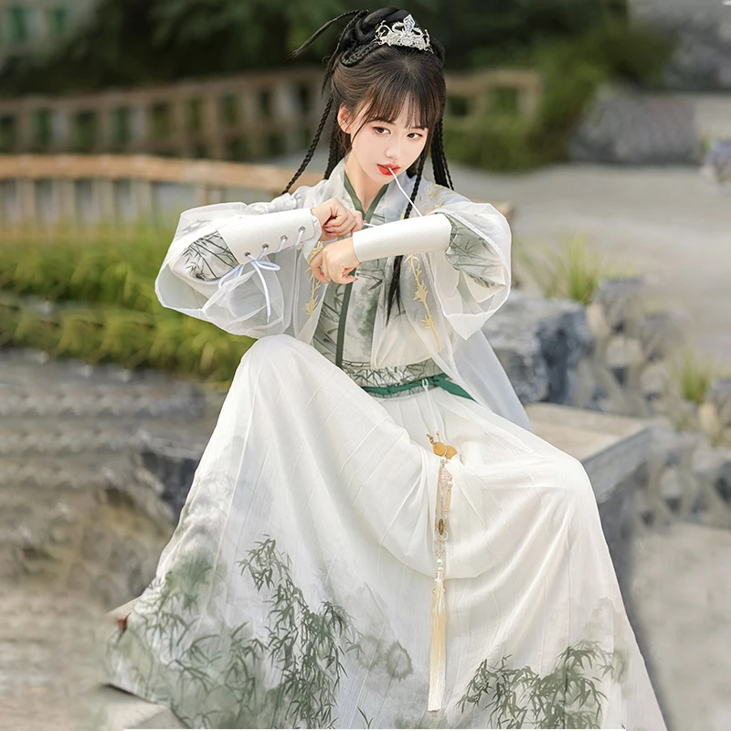 Song-Dynasty-Qiyao-Hanfu-Summer-Martial-Arts-Heroic-Costume-1 Song Dynasty Qiyao Hanfu Summer Martial Arts Heroic Costume