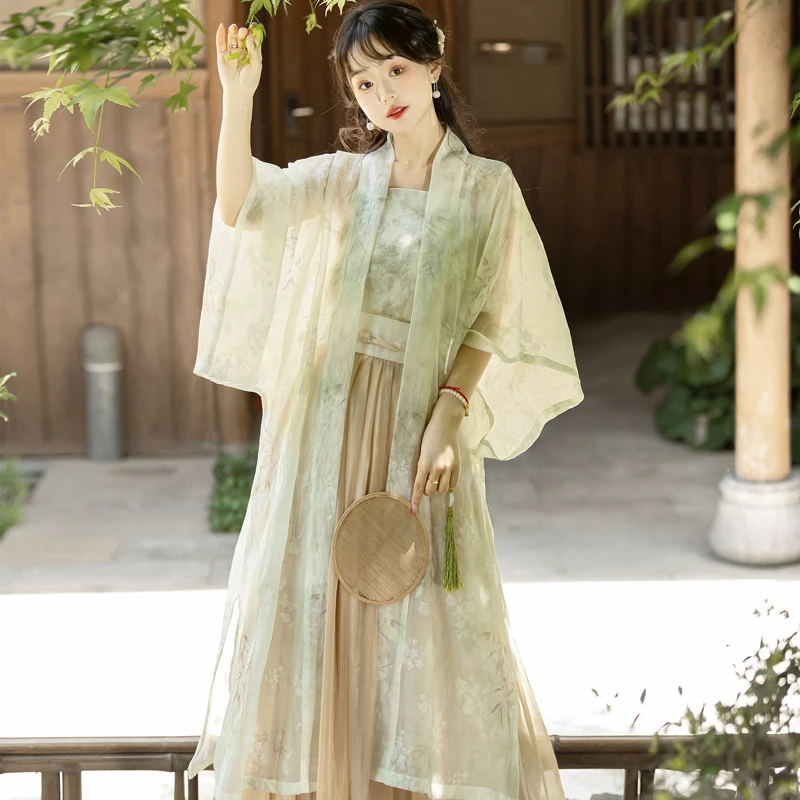 Song-Dynasty-Women-Hanfu-Daily-Commuter-Casual-Style-Dresses-2 Song Dynasty Women's Hanfu Daily Commuter Casual Style Dresses