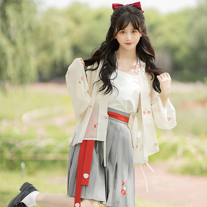 Summer-Modern-Song-Dynasty-Short-Dress-for-Female-1 Summer Modern Song Dynasty Short Dress for Female
