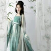 Summer-Song-Dynasty-Fairy-Women-Pleated-Dress-Large-Sleeve-Green-Hanfu-Set-3 Summer Song Dynasty Fairy Women's Pleated Dress Large Sleeve Green Hanfu Set