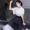 Women-Modern-Hanfu-Minimalist-Mamian-Dress-for-Summer-Day-2 Women Modern Hanfu Minimalist Mamian Dress for Summer Day