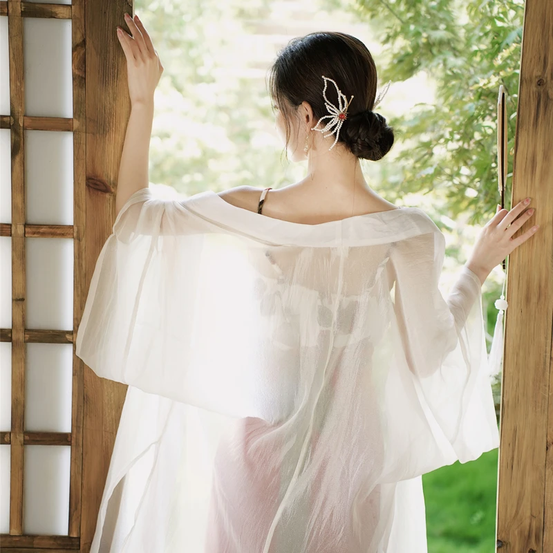 Women's-Modern-Hanfu-Rose-Song-Dynasty-Style-Dress-4 Women's Modern Hanfu Rose Song Dynasty Style Dress