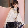 Fashion-Hanfu-Ming-Dynasty-Short-Dress-Cloudy-Shoulder-Women's-Party-Costumes-2 Fashion Hanfu Ming Dynasty Short Dress Cloudy Shoulder Women's Party Costumes