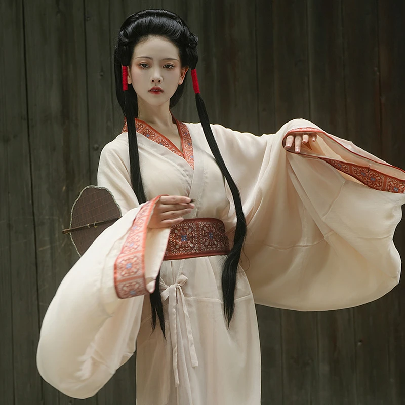 Han-Dynasty-Hanfu-Robe-Retro-Zhiju-Large-Size-Red-Dresses-4 Han Dynasty Hanfu Robe Retro Zhiju Large Size Red Dresses