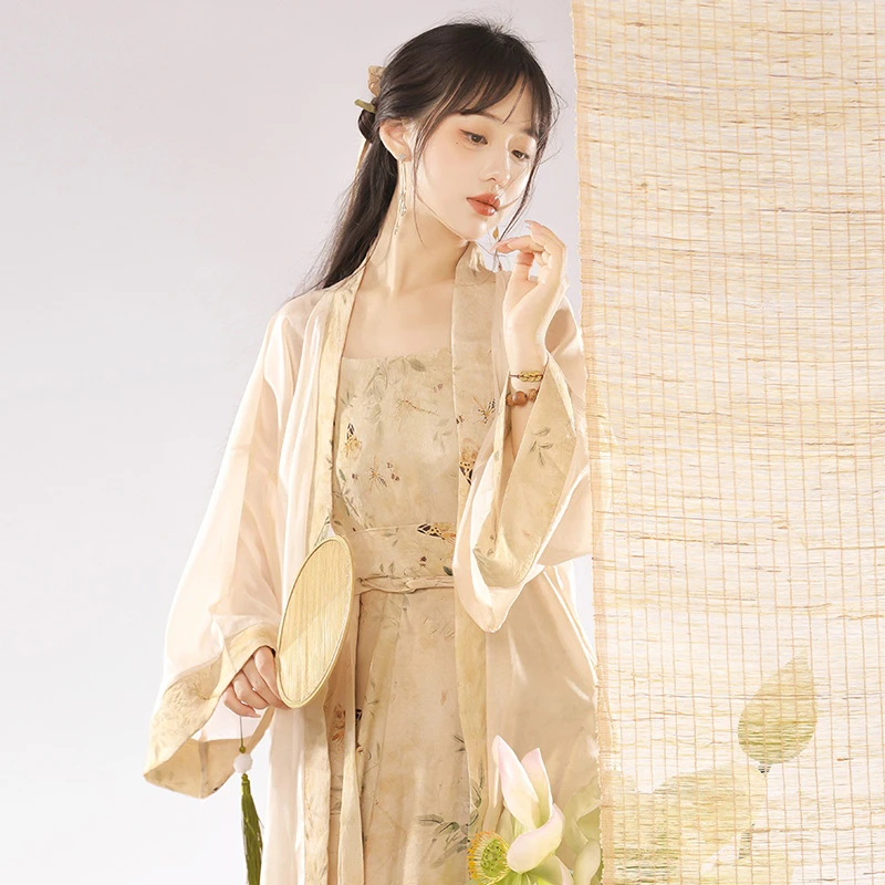 Song-Dynasty-Casual-Hanfu-Women-Summer-New-Chinoiserie-Style-Long-Shirt-1 Song Dynasty Casual Hanfu Women Summer New Chinoiserie Style Long Shirt