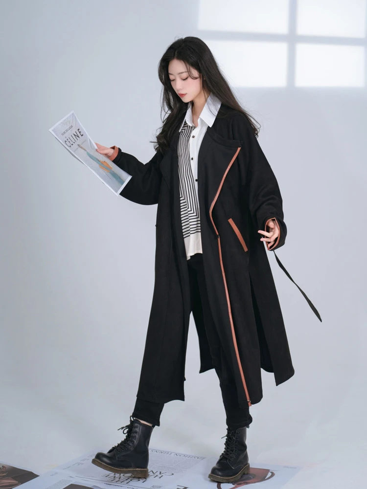 Winter Tang Style Round Collar Robe Modern Hanfu Improved Fashion Windbreaker