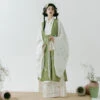 Fall-Ming-Dynasty-Hanfu-Long-Aoqun-Costume-for-Women-1 Fall Ming Dynasty Hanfu Long Aoqun Costume for Women