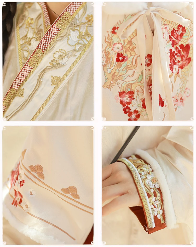 Winter Women Hanfu Ming Dynasty Aoqun Dress for New Year