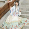 Winter-Women-Hanfu-Ming-Dynasty-Aoqun-Dress-for-New-Year-2 Winter Women Hanfu Ming Dynasty Aoqun Dress for New Year