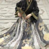 Autumn-Women-Qiyao-Hanfu-Wei-Jin-Martial-Arts-Style-4 Autumn Women Qiyao Hanfu Wei Jin Martial Arts Style