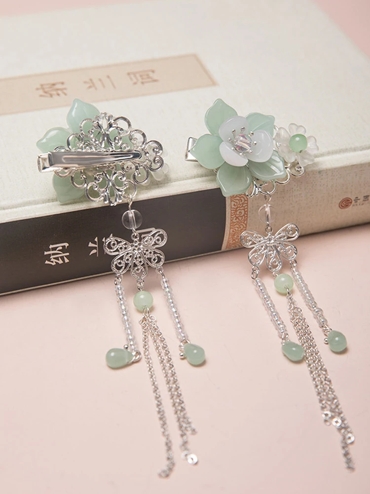 Hanfu Hair Accessories Tassel Pair Clip Fairy Buyao