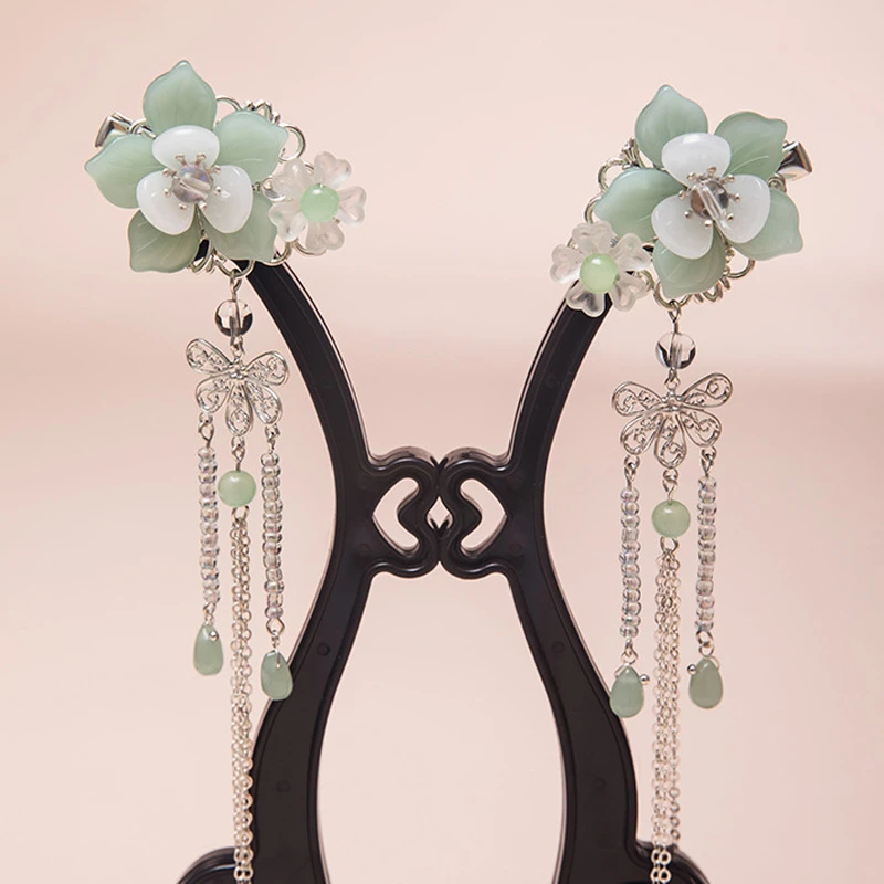 Hanfu-Hair-Accessories-Tassel-Pair-Clip-Fairy-Buyao-2 Hanfu Hair Accessories Tassel Pair Clip Fairy Buyao