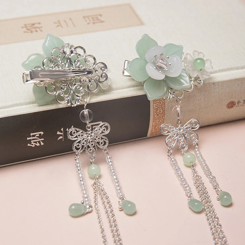 Hanfu-Hair-Accessories-Tassel-Pair-Clip-Fairy-Buyao-3 Hanfu Hair Accessories Tassel Pair Clip Fairy Buyao