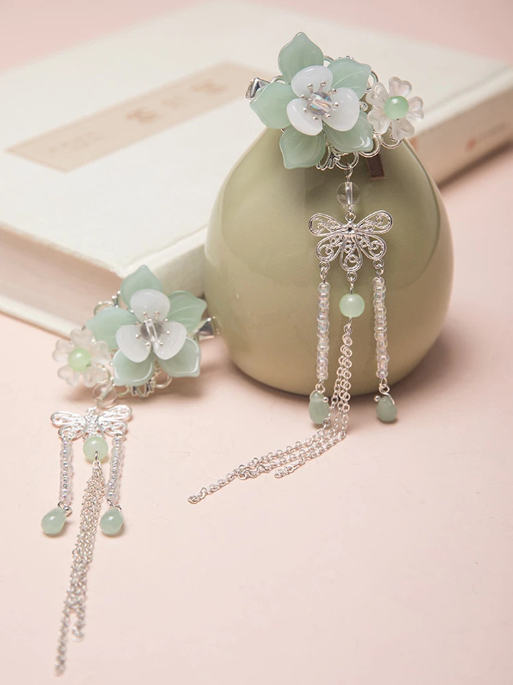 Hanfu Hair Accessories Tassel Pair Clip Fairy Buyao
