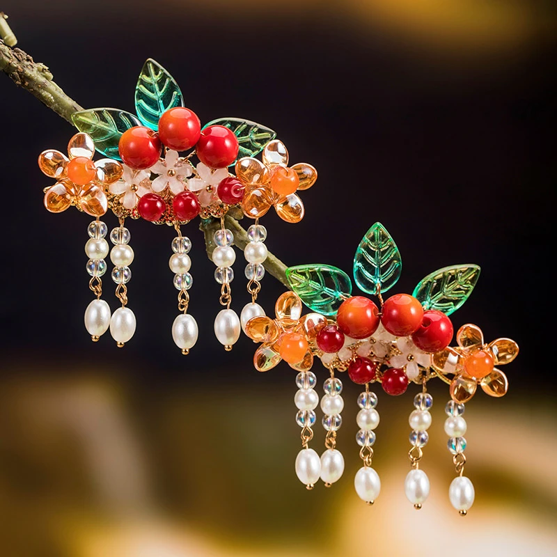 New-Year-Hair-Accessories-Red-Cute-Hanfu-Hair-Clips-1 New Year Hair Accessories Red Cute Hanfu Hair Clips
