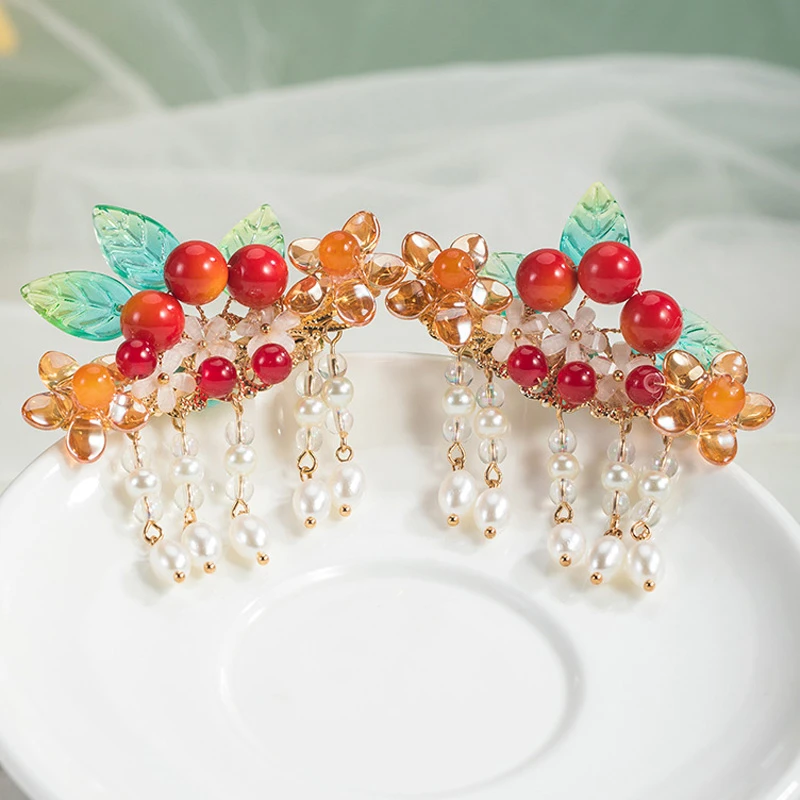 New-Year-Hair-Accessories-Red-Cute-Hanfu-Hair-Clips-2 New Year Hair Accessories Red Cute Hanfu Hair Clips