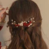 Red-Rose-Hair-Clips-Classical-Cheongsam-Wedding-Accessories-3 Red Rose Hair Clips Classical Cheongsam Wedding Accessories