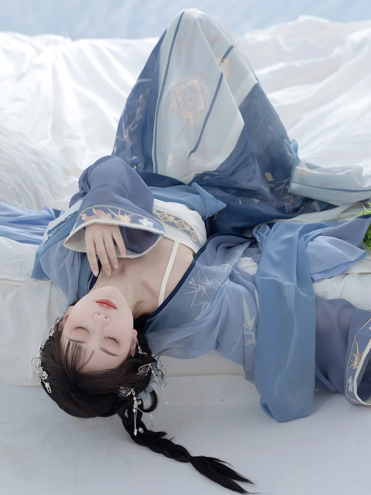 Song Dynasty Improved Qiyao Hanfu Daily Women Casual Suit